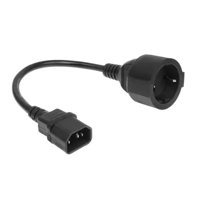 ACT AK5250 Powercord C14 IEC - CEE 0,2m Black – 2. kép