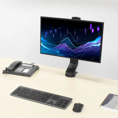 ACT AC8321 Single Monitor Arm Office Quick Height Adjustment 10"-35" Black – 2. kép