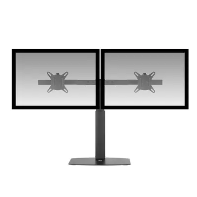 ACT AC8332 Free Standing Gas Spring Dual Monitor Arm Office Crossbar 10"-27" Black – 2. kép