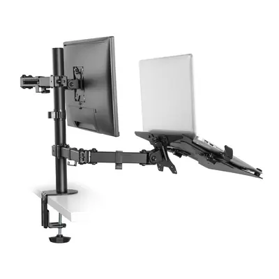 ACT AC8305 Single Monitor Arm with Laptop Arm 10"-35" Black – 2. kép