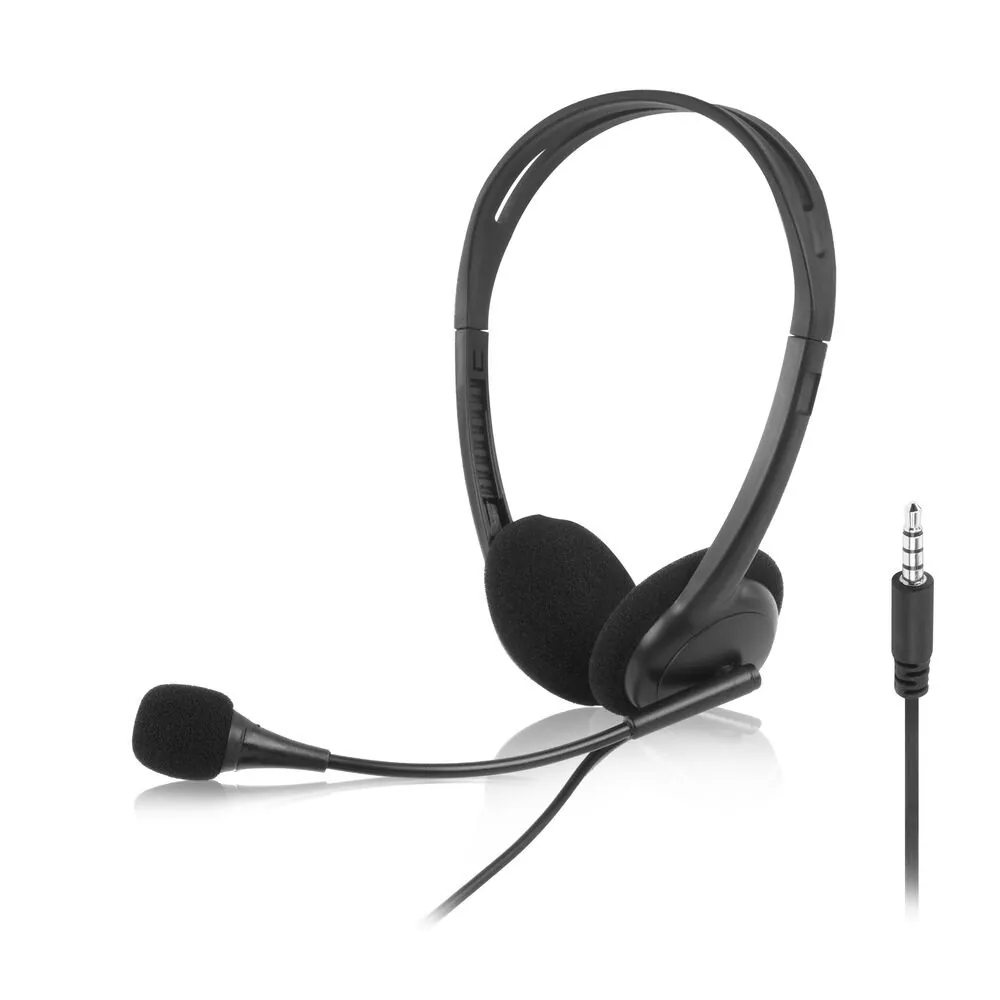ACT AC9330 Headset with 3.5mm audio jack Black