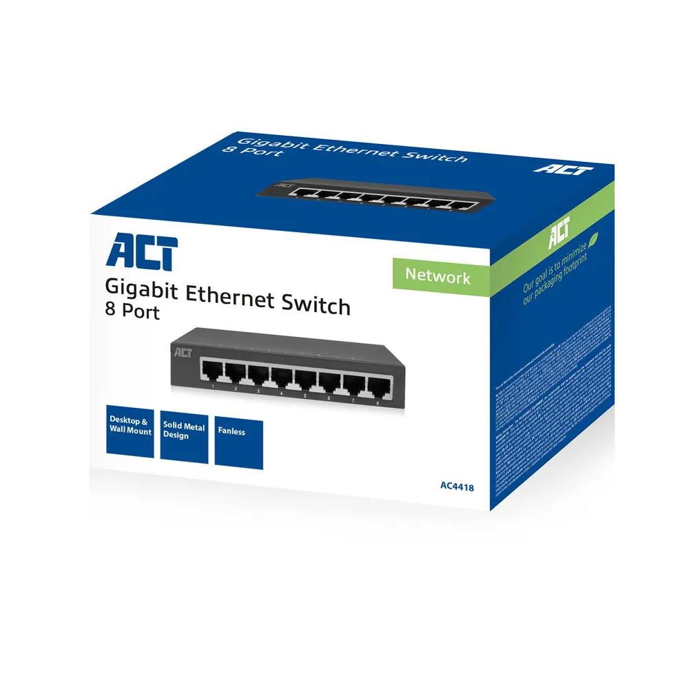 ACT AC4418 8-Port Gigabit Ethernet Switch – 2. kép