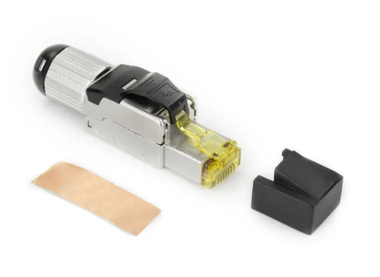 ACT Field termination plug RJ45 CAT6A shielded, toolless, 4PPoE 100W – 5. kép