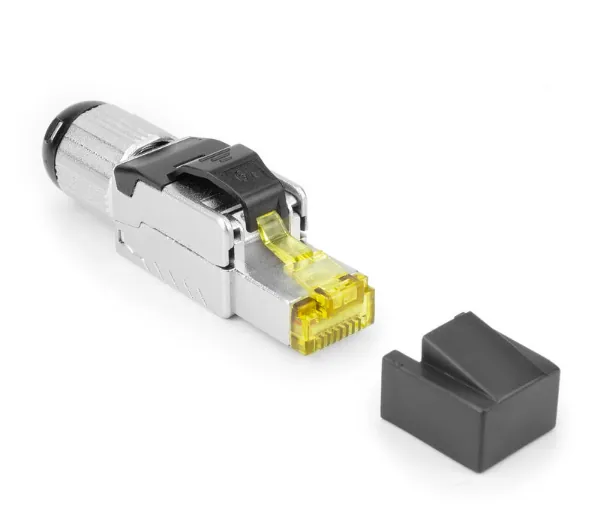 ACT Field termination plug RJ45 CAT6A shielded, toolless, 4PPoE 100W – 8. kép
