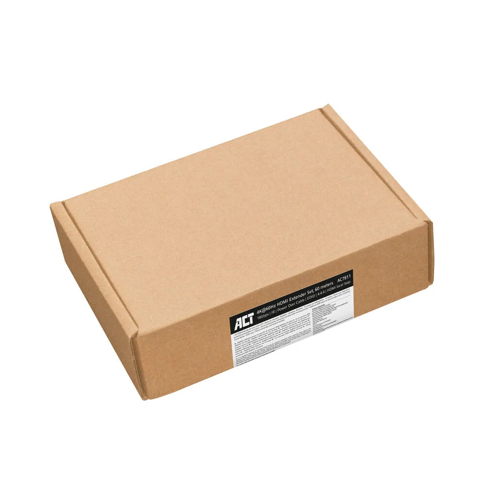 ACT AC7811 4K HDMI 2.0 extender set over CAT6 UTP with IR support 60m – 3. kép