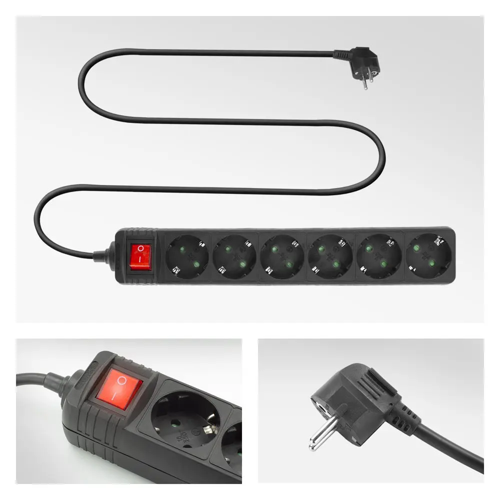 ACT Hálózati Elosztó Kapcsolóval 6DIN 3m Black – 4. kép