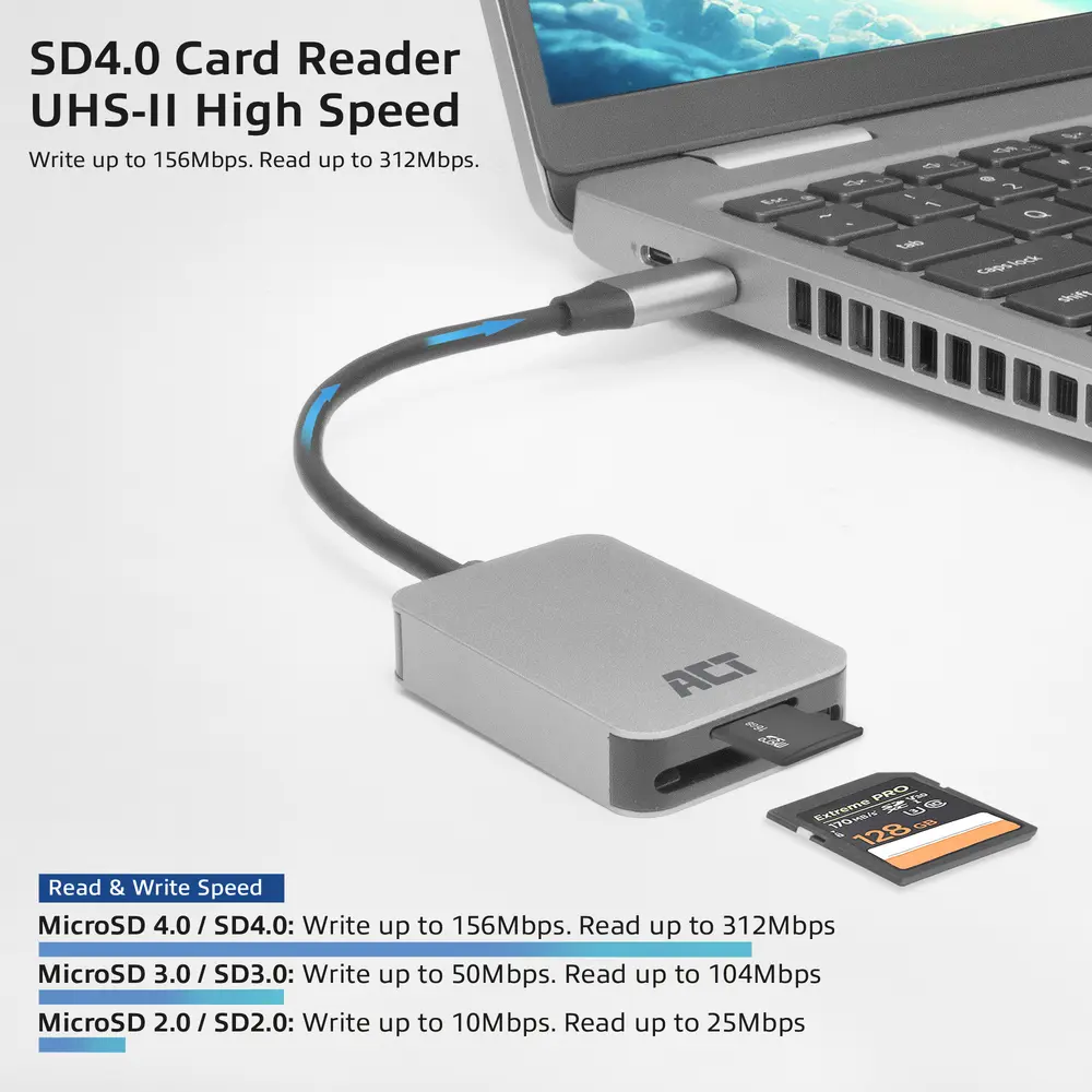 ACT AC7056 Card Reader Silver – 3. kép