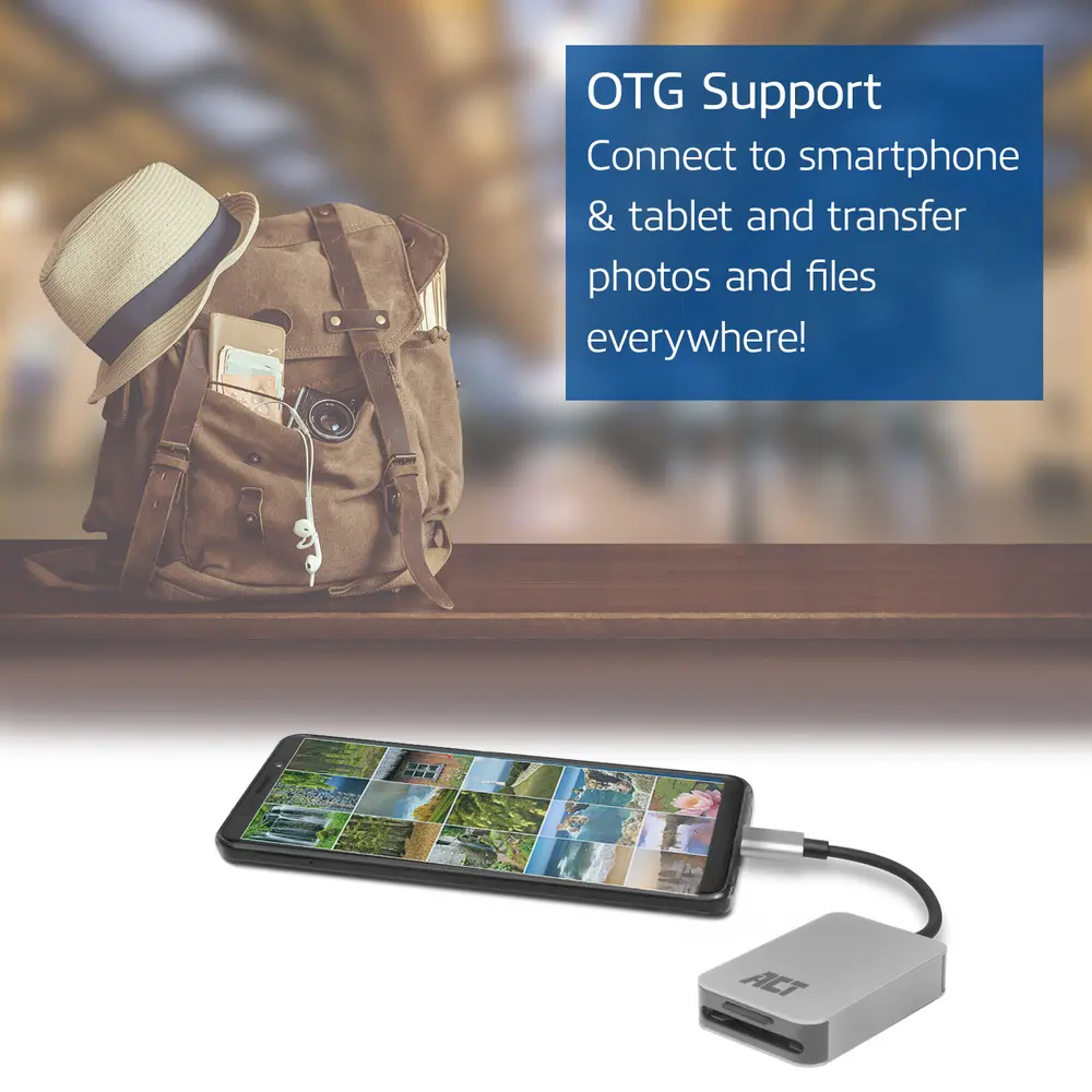 ACT AC7056 Card Reader Silver – 6. kép