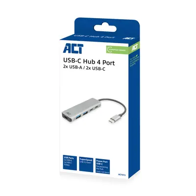 ACT AC7072 4-portos USB3.0 HUB Grey – 2. kép