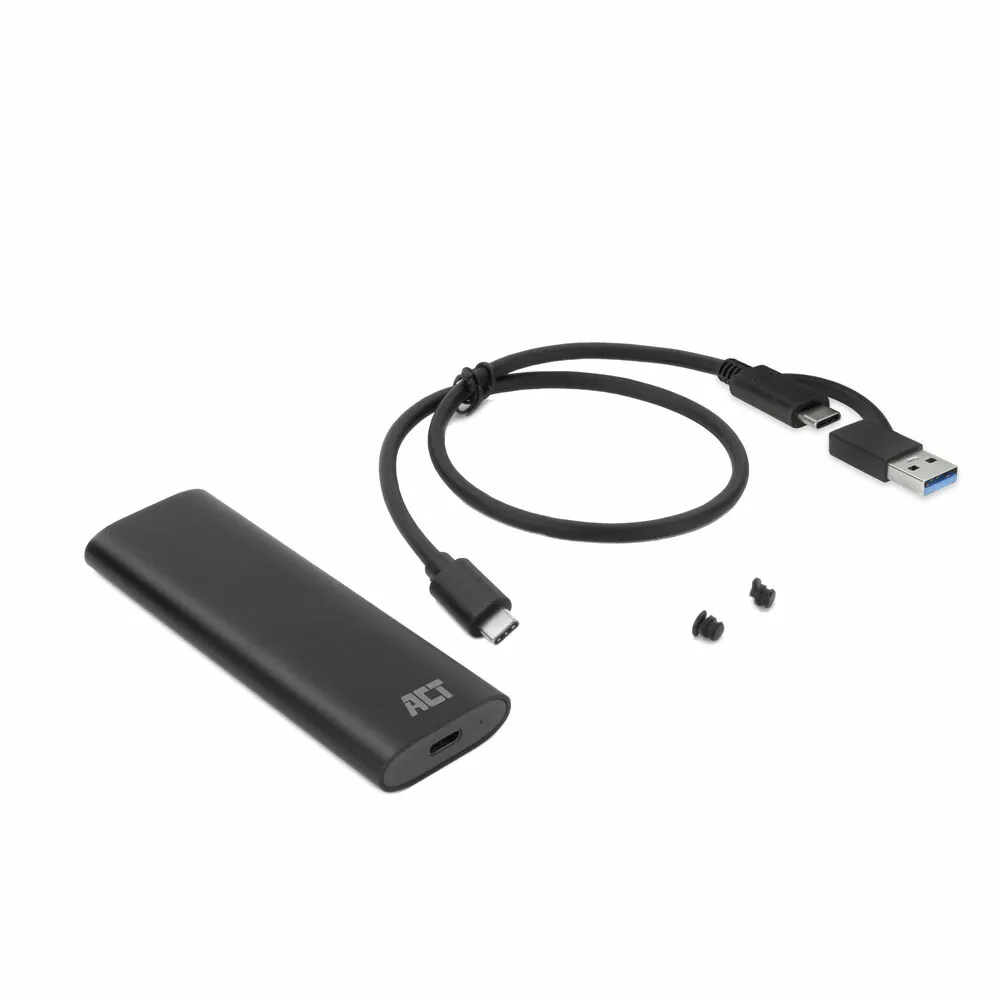 ACT AC1615 USB-C M.2 NVMe / PCIe SSD Enclosure tool-free Black – 6. kép