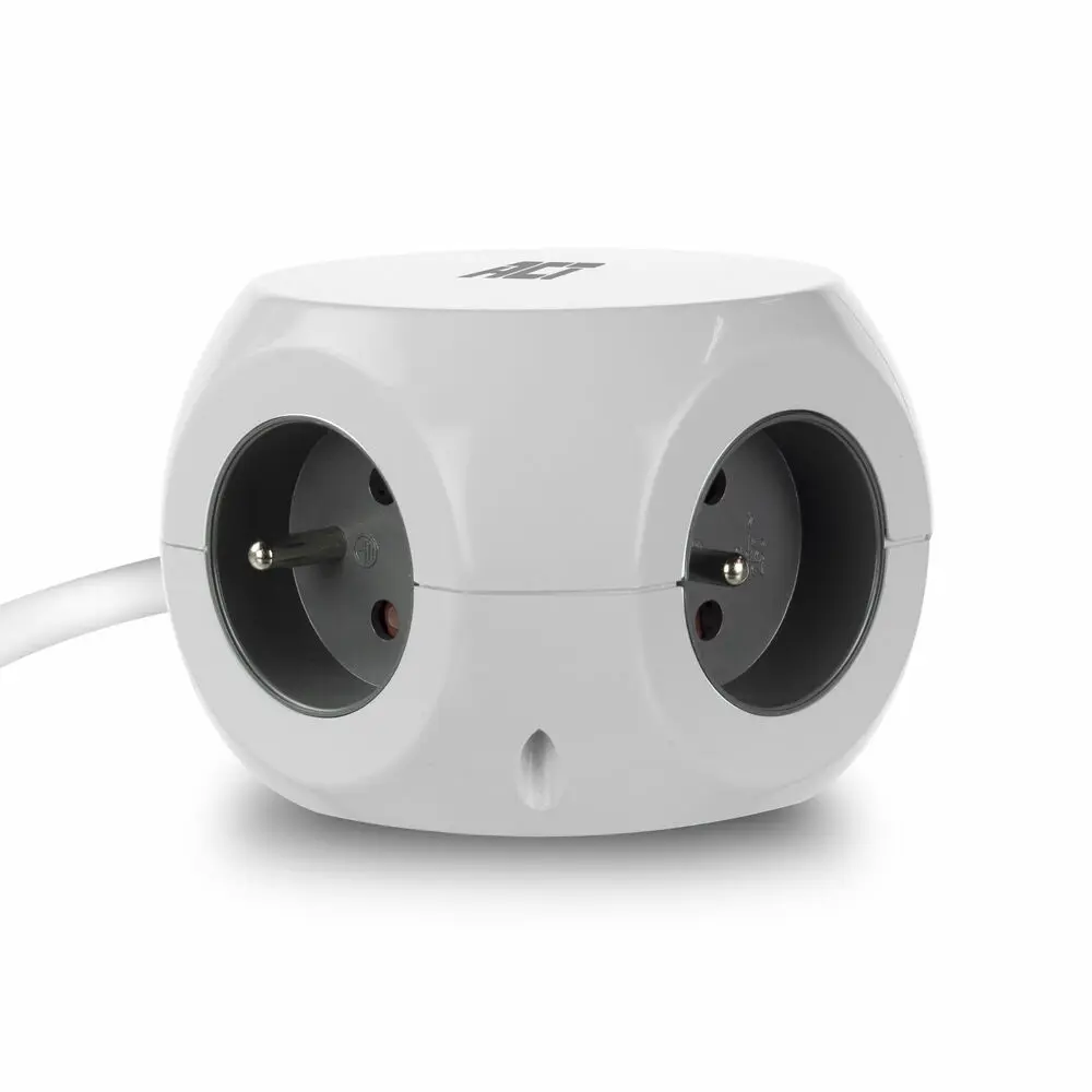 ACT Power Strip Cube E Socket Hálózati Elosztó 3DIN 1,5m White – 3. kép