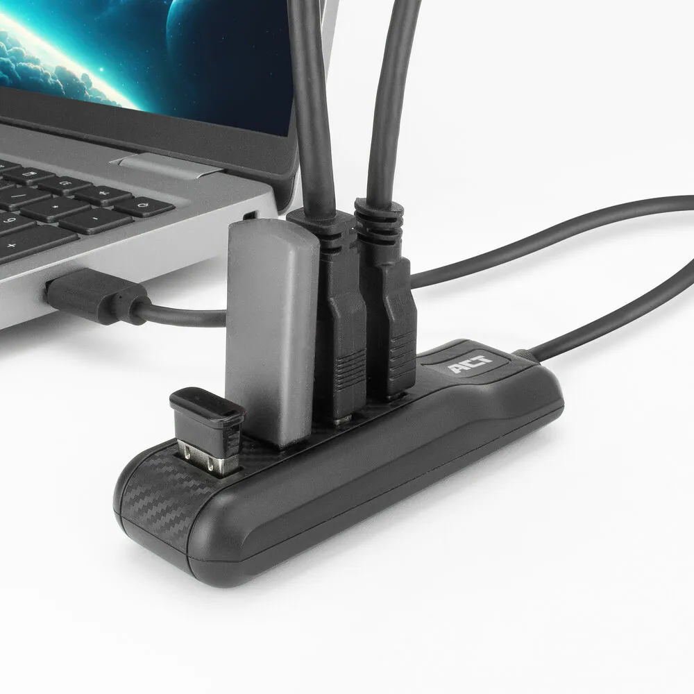 ACT AC6320 4-portos USB3.2 HUB Black – 2. kép