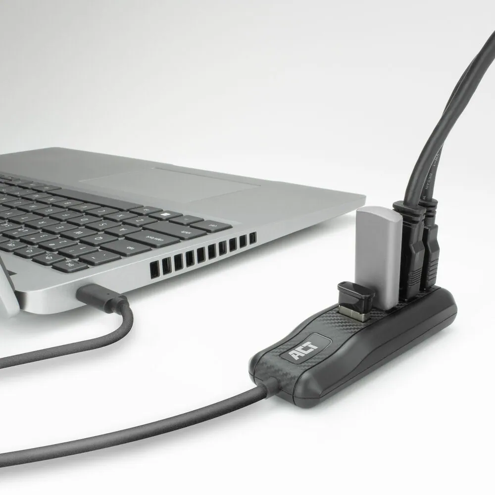 ACT AC6420 4-portos USB3.2 HUB Black – 2. kép
