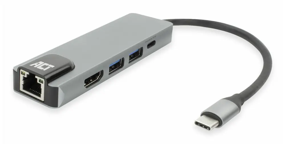 ACT AC7091 USB-C 4K docking station for 1 HDMI Adapter Silver