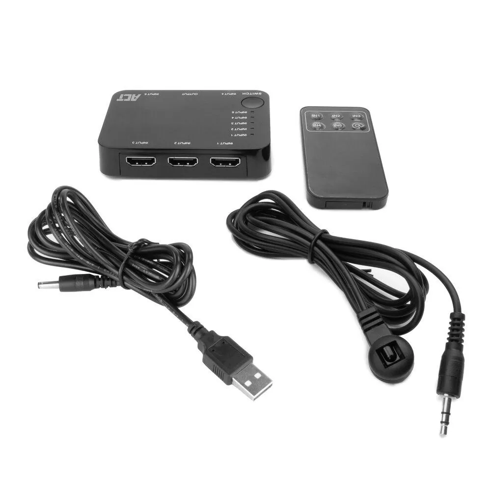 ACT AC7841 4K HDMI Switch 5 in 1 out – 2. kép