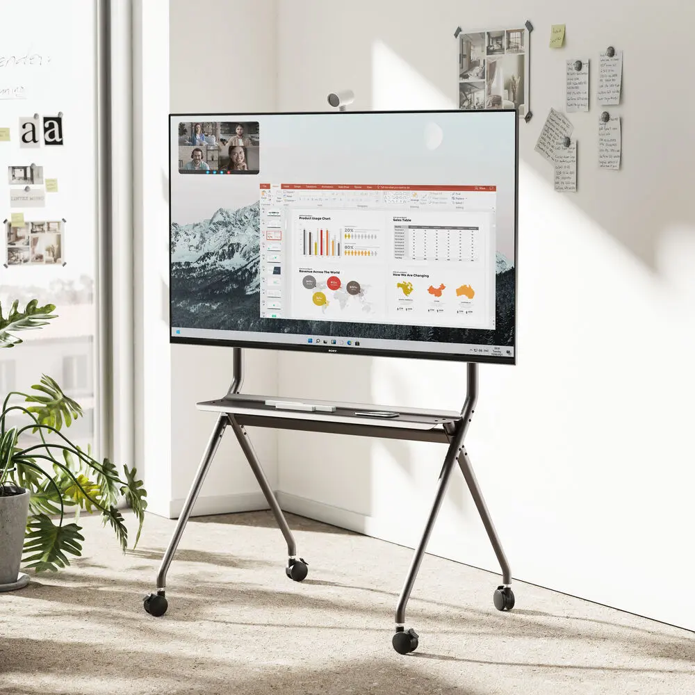 ACT AC8372 Mobile TV/monitor floor stand, 50” to 86” VESA – 3. kép