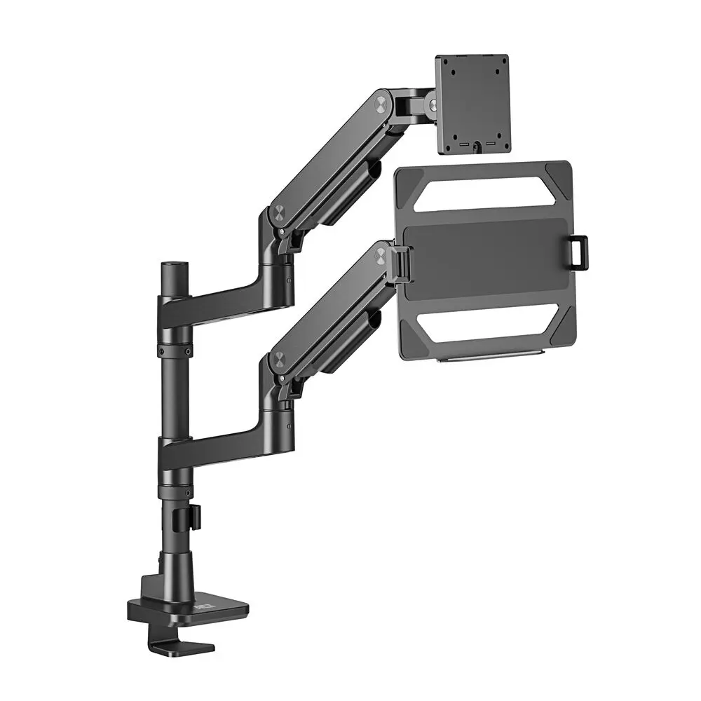 ACT AC8341 Single Monitor Arm and Laptop Arm Office Premium with Gas Spring Pole Mounted – 3. kép