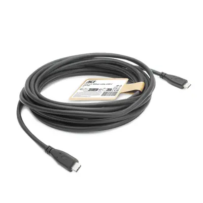 ACT USB-C to USB-C cable 5m Black – 2. kép