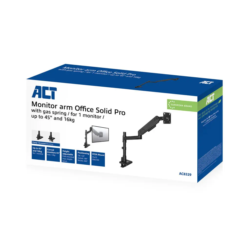 ACT AC8329 Monitor arm 45" office solid pro – 5. kép