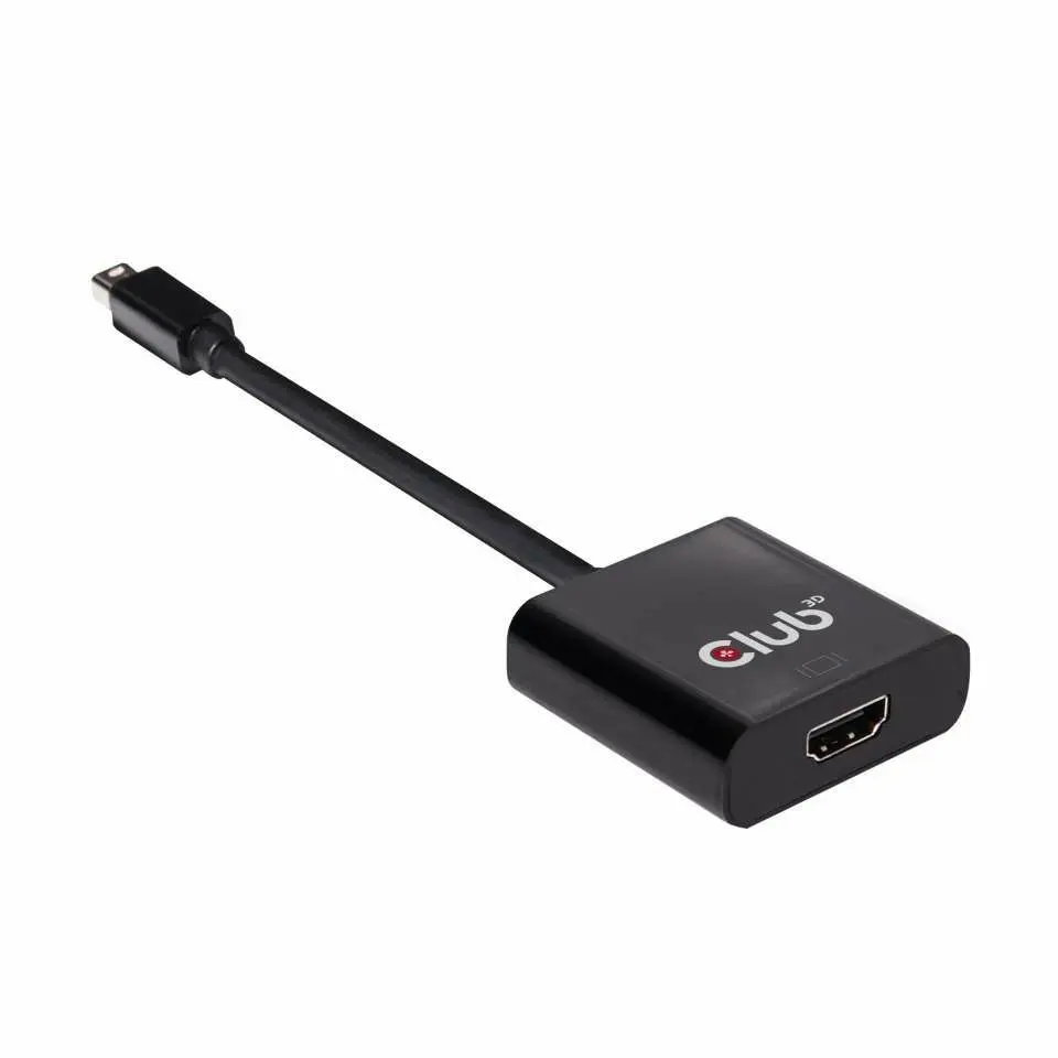 Club 3D Átalakító - CAC-2170 (Mini DisplayPort 1.2 to HDMI 2.0, 4K60Hz, UHD, 3D aktív átalakító)