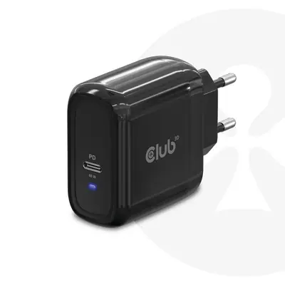 Club 3D Hálózati Adapter - CAC-1905EU (65W GAN, USB-C, PD 3.0, túltöltés védelem, kicsi méret)