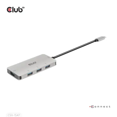 Club 3D USB Hub - CSV-1547 (USB-C Gen 2 to 4xUSB-A 10 Gbps) – 2. kép