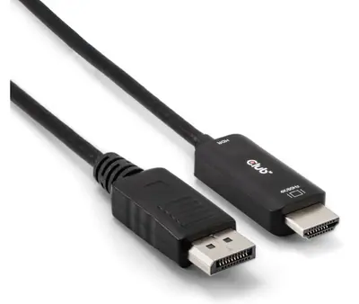 Club 3D Kábel - CAC-1083 (DisplayPort 1.4 to HDMI 2.0, aktív adapter, 4K60Hz, HDR, 2m)