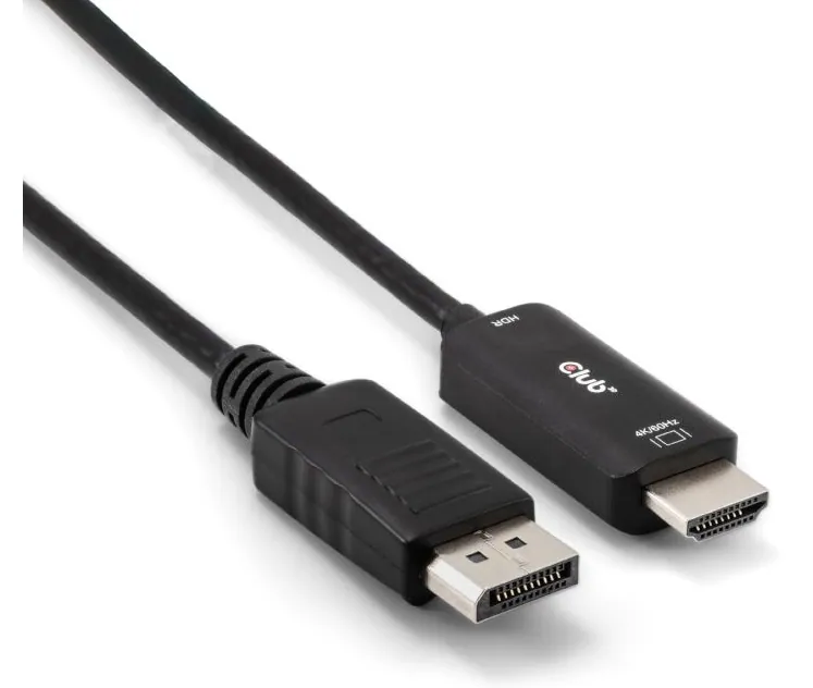 Club 3D Kábel - CAC-1083 (DisplayPort 1.4 to HDMI 2.0, aktív adapter, 4K60Hz, HDR, 2m)