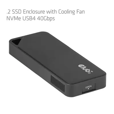 Club 3D Külső SSD ház - CAC-2510 (M.2 SSD, Hűtés, USB4, 40Gbps) – 2. kép