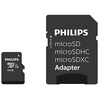 SD Micro   64GB XC Philips 1Adapter UHS-I U1