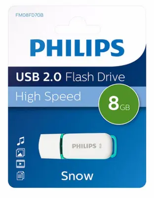 USB Flash Ram 8GB Philips Snow