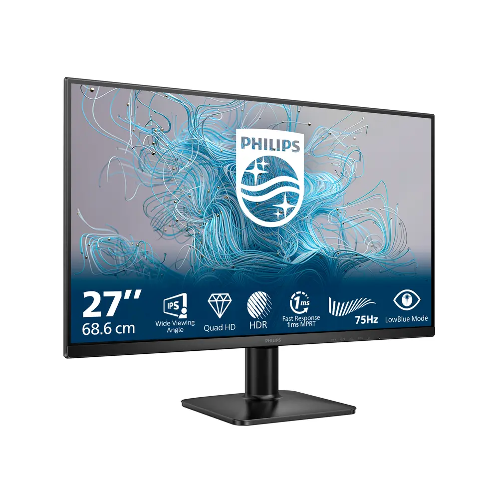 Philips IPS monitor 27" 27E2N1500L, 2560x1440, 16:9, 300cd/m2, 4ms, DisplayPort/HDMI, 75 Hz – 2. kép