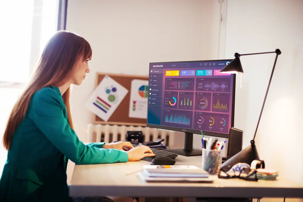 Philips IPS monitor 27" 27E2N1500L, 2560x1440, 16:9, 300cd/m2, 4ms, DisplayPort/HDMI, 75 Hz – 5. kép