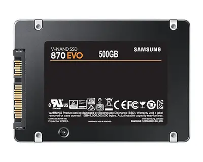 Samsung 870 EVO 500GB SATA3 2,5" SSD fekete – 2. kép