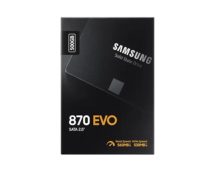 Samsung 870 EVO 500GB SATA3 2,5" SSD fekete – 6. kép