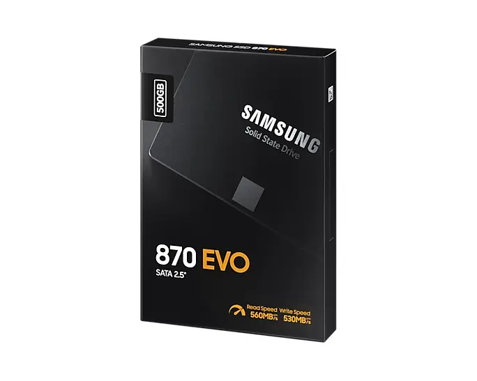 Samsung 870 EVO 500GB SATA3 2,5" SSD fekete – 8. kép
