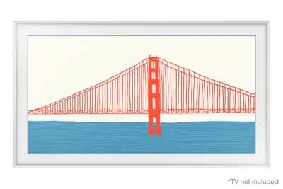 SAMSUNG 55" The Frame TV keret domborhatású fehér – 2. kép