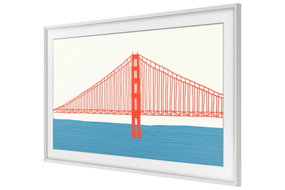 SAMSUNG 55" The Frame TV keret domborhatású fehér – 3. kép