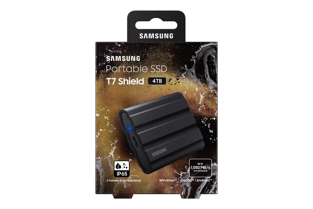 SAMSUNG T7 Shield USB 3.2 Gen2 4TB fekete – 7. kép