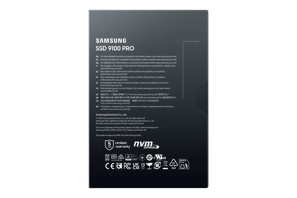 Samsung 2TB M.2 2280 NVMe 9100 Pro – 7. kép