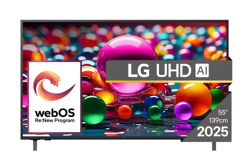 LG 55UA75003LA 55"/139cm, UHD AI 4K Smart TV, 3840x2160, 3xHDMI/1xUSB/Wifi/LAN