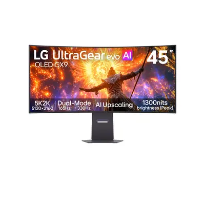 LG UltraGear OLED 330 Hz Gaming monitor 45GX950B 45",5120x2160, 21:9, 275cd/m2, HDMIx2/DisplayPort/USBx2/USB-C