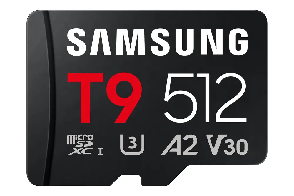 Samsung Memóriakártya - MB-MH512T/WW (T9, 512GB, microSDXC, UHS-I, U3, V30, A2, R200/W130)