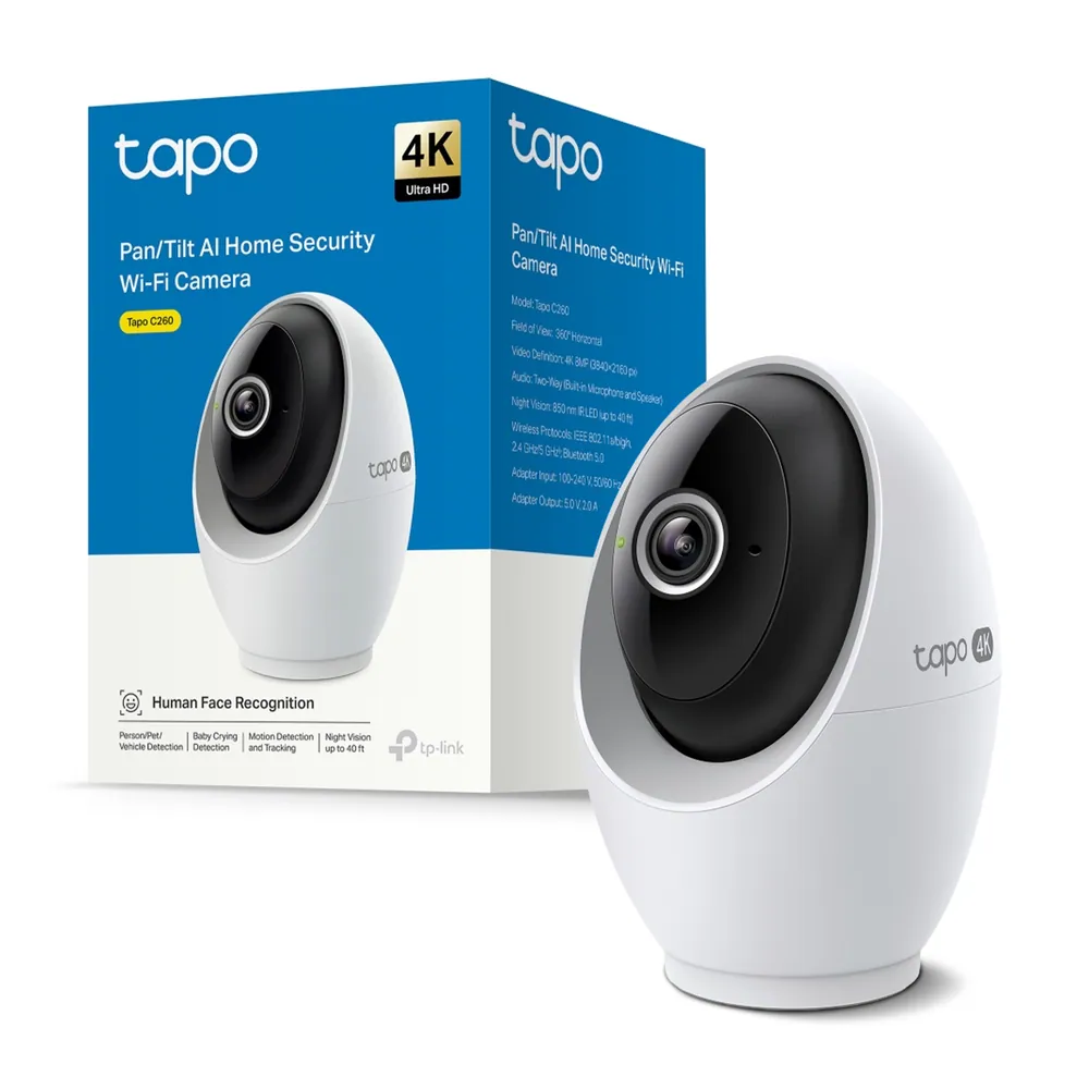 TP-Link Tapo C260 Pan/Tilt AI Home Security Wi-Fi Camera – 5. kép