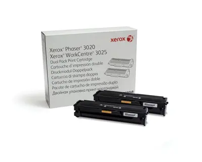 XEROX Phaser® 3020 / WorkCentre® 3025 Dual Pack 1.5K Print Cartridge
