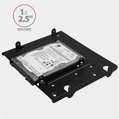 AXAGON RHD-435 4x2.5" SSD/HDD or 2x2.5" SSD/HDD &1x3.5"HDD Bracket into 5.25" bay Black – 2. kép