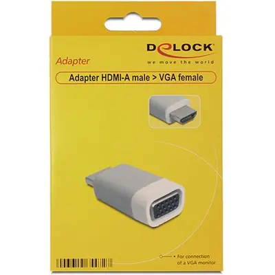 Delock HDMI -> VGA M/F adapter szürke – 2. kép