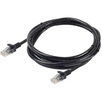 OEM RJ45 CAT6 UTP - RJ45 CAT6 UTP M/M adatkábel 3m fekete LSOH