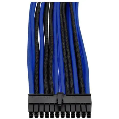 Thermaltake TtMod Sleeve moduláris tápkábel kit hosszabbító 0.3m fekete-kék – 2. kép