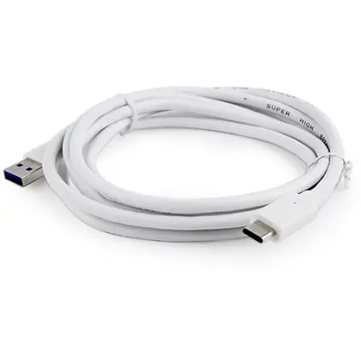 Gembird CCP-USB3-AMCM-6-W USB3.0 AM to Type-C cable 1,8m White – 2. kép